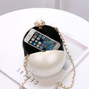 Round Pearl Evening Clutch