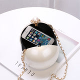 Round Pearl Evening Clutch