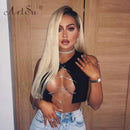 Metal chain crop tank top - For you and all