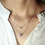 Diamond Heart Anniversary Necklace