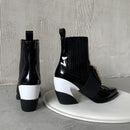 Leather gold buckle boots - For you and all