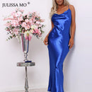 Satin Long Dress