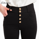 High Waist Button up Leggings