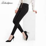 High Waist Button up Leggings