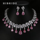 Quality Tear Drop Cubic Zirconia Necklaces