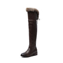 Warm Plush Knee High Boots