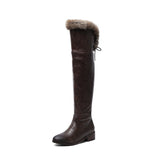Warm Plush Knee High Boots