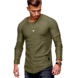 Solid Color Slim Fit Shirt Top