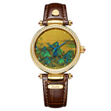 Sapphire Mirror Painting Couples Watch