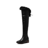 Warm Plush Knee High Boots