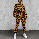 Leopard Casual Sweat Suit