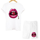 Lips T-shirt shorts set - For you and all
