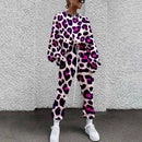 Leopard Casual Sweat Suit