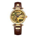 Sapphire Mirror Painting Couples Watch