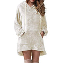 Plush Warm Fluffy Flannel Sweater Hoodie