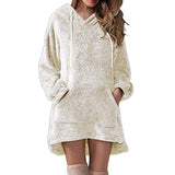 Plush Warm Fluffy Flannel Sweater Hoodie