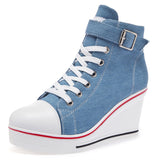 High Top Denim Sneakers