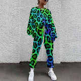 Leopard Casual Sweat Suit