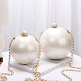 Round Pearl Evening Clutch