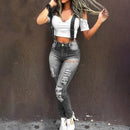 ripped strapped jeans - For you and all