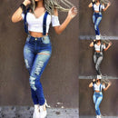ripped strapped jeans - For you and all