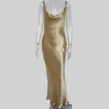 Satin Long Dress