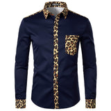 Leopard Pocket Dress Shirt
