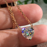 Diamond Heart Anniversary Necklace