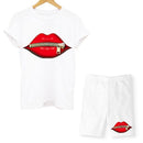 Lips T-shirt shorts set - For you and all