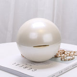 Round Pearl Evening Clutch
