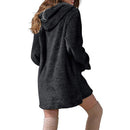 Plush Warm Fluffy Flannel Sweater Hoodie