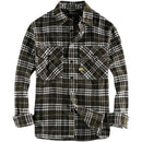European Thick long  Plaid Dress Shirt