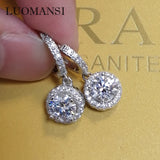 S925 Sterling Silver 1CT 6.5MM Moissanite Earrings