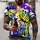 Graffiti Pattern T Shirt