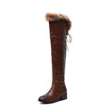 Warm Plush Knee High Boots