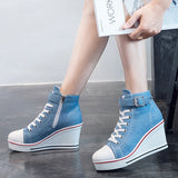 High Top Denim Sneakers