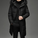 Long White Duck Hooded Jacket