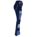 color block high waist flare Jeans - For you and all