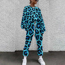 Leopard Casual Sweat Suit