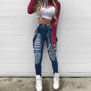ripped strapped jeans - For you and all