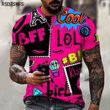Graffiti Pattern T Shirt