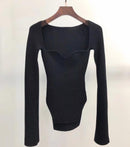 cashmere sqaure collar top - For you and all
