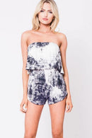 tie dye strapless romper shorts - For you and all