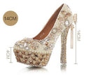Luxury crystal high heels  with matching bag - For you and all