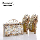 Luxury crystal high heels  with matching bag - For you and all