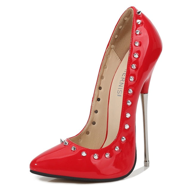 Thin rivet high heels - For you and all
