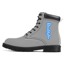 Grey Waterproof  Leather Boots