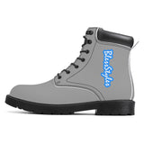 Grey Waterproof  Leather Boots