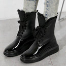Waterproof flat platform boots - For you and all