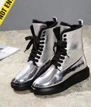 Waterproof flat platform boots - For you and all